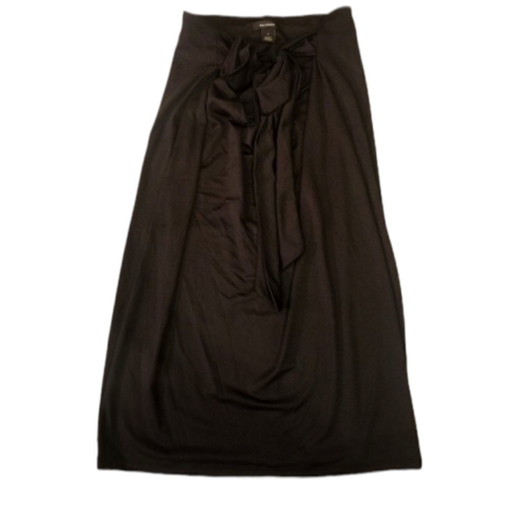 Halogen‎ Black Slip Stretchy Tie Waist Skirt Sz S